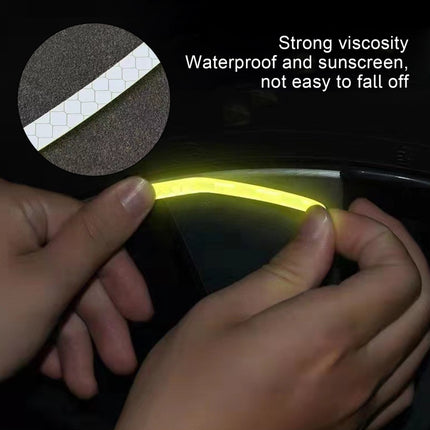 Car Wheel Reflective Stickers 3D Personal Decoration Tire Warning Stickers(Red)