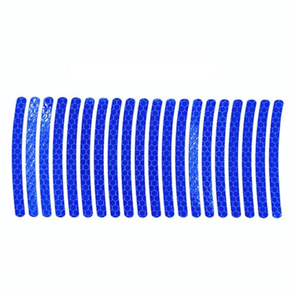 Car Wheel Reflective Stickers 3D Personal Decoration Tire Warning Stickers(Blue)