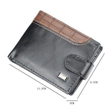 Baellerry M1078 Splicing Leather Casual Men