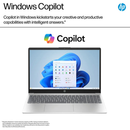 HP - 15.6" Touch-Screen Laptop - Intel Core i3 - 8GB Memory - 256GB SSD - Natural Silver