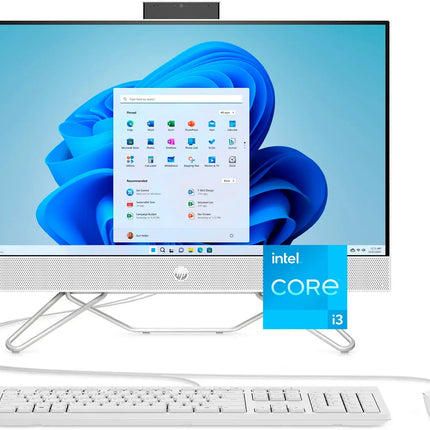 HP - 23.8" Full HD Touch-Screen All-in-One - Intel Core i3 - 8GB Memory - 512GB SSD - Starry White