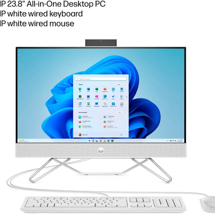 HP - 23.8" Full HD Touch-Screen All-in-One - Intel Core i3 - 8GB Memory - 512GB SSD - Starry White