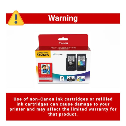Canon - PG-240XL/CL-241XL 2-Pack High-Yield Ink Cartridges + Photo Paper - Black/Multicolor