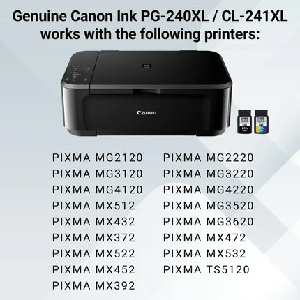Canon - PG-240XL/CL-241XL 2-Pack High-Yield Ink Cartridges + Photo Paper - Black/Multicolor