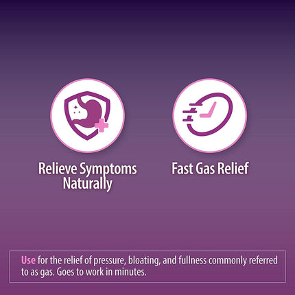 HealthA2Z® Gas Relief Simethicone 250mg | Fast Gas Relief | Relieve Symptoms Naturally (100 Softgels (Pack of 1)