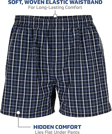Gildan Men's Underwear Boxers, Multipack, Black Stripe Assorted, Large