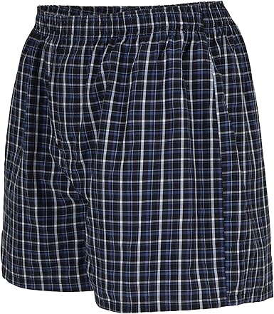 Gildan Men's Underwear Boxers, Multipack, Black Stripe Assorted, Large