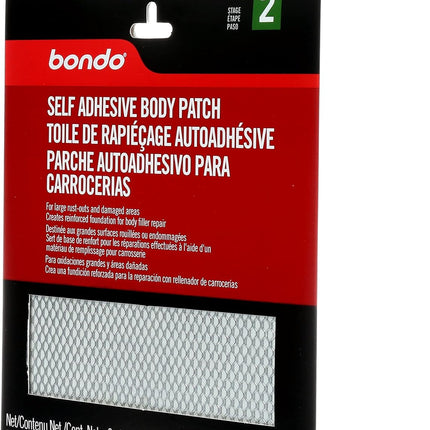 Bondo Self-Adhesive Body Patch, For Large Rust-Outs and Damaged Areas, 2 Patches, 5.9 in x 5.8 in, 2 Patches