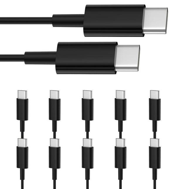Pcs Smays USB C Cable Bulk 10-Pack 3ft, Type C Phone Charger Lot Black