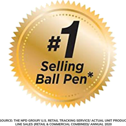 Pcs BIC Round Stic Xtra Life Blue Ballpoint Pens, Medium Point (1.0mm), Flexible Round Barrel for Writing Comfort, No. 1 Selling Ballpoint Pens