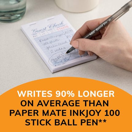 Pcs BIC Round Stic Xtra Life Blue Ballpoint Pens, Medium Point (1.0mm), Flexible Round Barrel for Writing Comfort, No. 1 Selling Ballpoint Pens