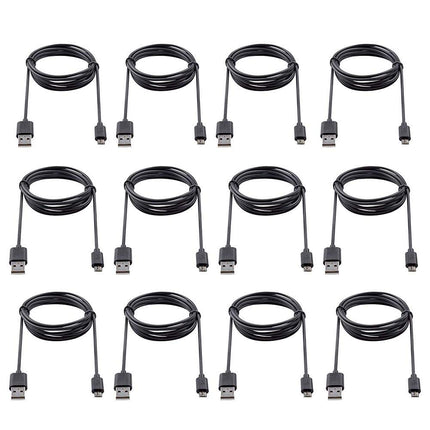 Pcs Micro USB Cable 3ft Charging Cord 12-Pack Bulk Black