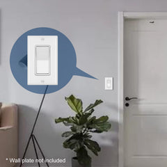 Pcs CML Decorator Wall Light Switch, Single Pole Switch, 15A 120/277V, White CML Decorator Wall Light Switch, Single Pole Switch, 15A 120/277V, White