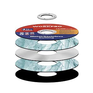 Pcs WORKPRO Cut-Off Wheels, 4-1/2 x 7/8-inch Metal&Stainless Steel Cutting Wheel, Thin Metal Cutting Disc for Angle Grinder