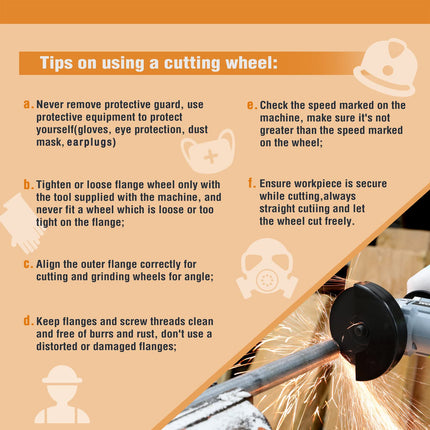 Pcs WORKPRO Cut-Off Wheels, 4-1/2 x 7/8-inch Metal&Stainless Steel Cutting Wheel, Thin Metal Cutting Disc for Angle Grinder