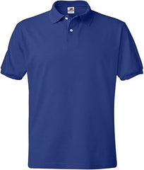 Hanes Men's Short-Sleeve Jersey Pocket Polo (Pack of 2), Deep Royal, X-Large