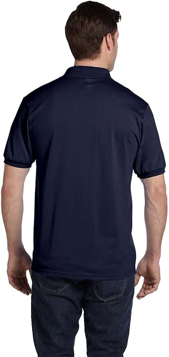 Pcs Hanes Men's Short-Sleeve Jersey Pocket Polo (Pack of 2), Deep Royal, X-Large