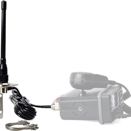 HYS VHF Marine Antenna Low-Profile 156-163Mhz Antennas W/16.4ft(5m)