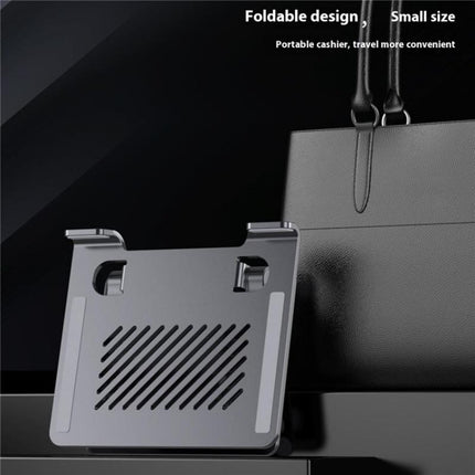 J26S Adjustable Foldable Desktop Tablet Alloy Steel Metal Stand(Silver)