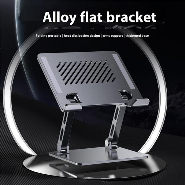J26S Adjustable Foldable Desktop Tablet Alloy Steel Metal Stand(Silver)