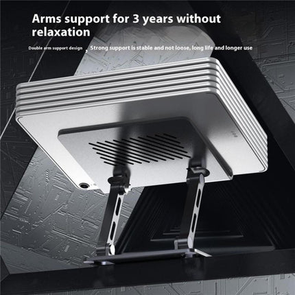 J26S Adjustable Foldable Desktop Tablet Alloy Steel Metal Stand(Silver)