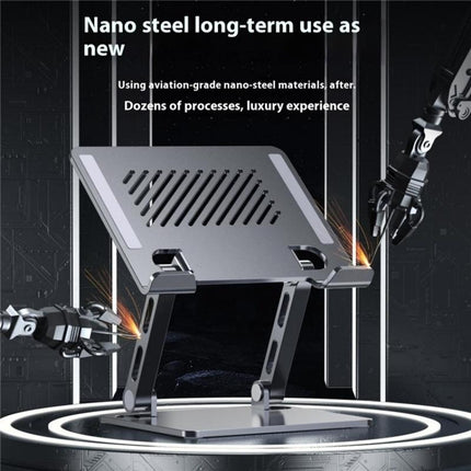J26S Adjustable Foldable Desktop Tablet Alloy Steel Metal Stand(Silver)