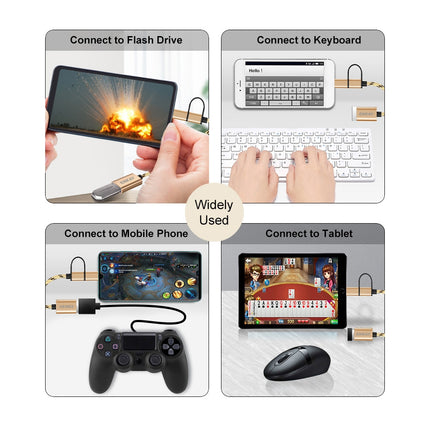 ENKAY ENK-AT113 2 in 1 Type-C / Micro USB to USB 3.0 Nylon Braided OTG Adapter Cable(Black)