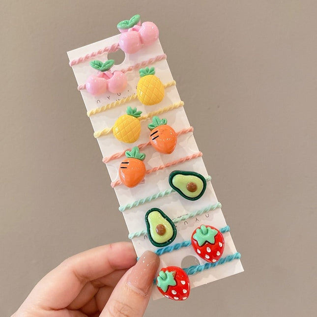 10pcs /Set Children Lovely Hair Bands Ring Baby Small Unbreakable Hair Headband