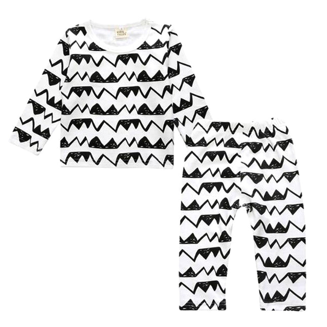 Children Cartoon Cotton Underwear Care Belly Pajamas Set