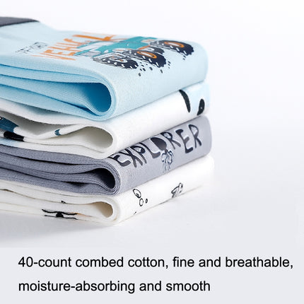 180 Yards 2pcs Boys Cartoon Cotton Boxer Antibacterial Boxer(ND408)