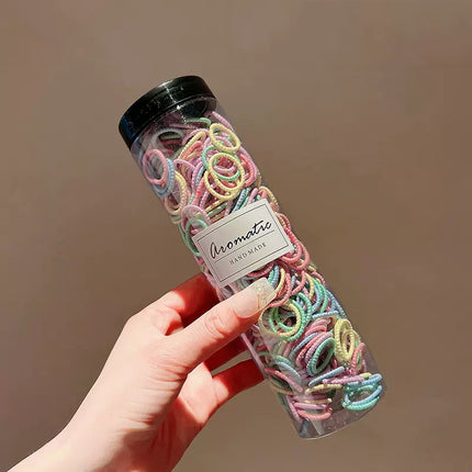 300pcs /Can Baby Elastic Hair Accessories And Hair Ties Children Non-Injury Hair Band