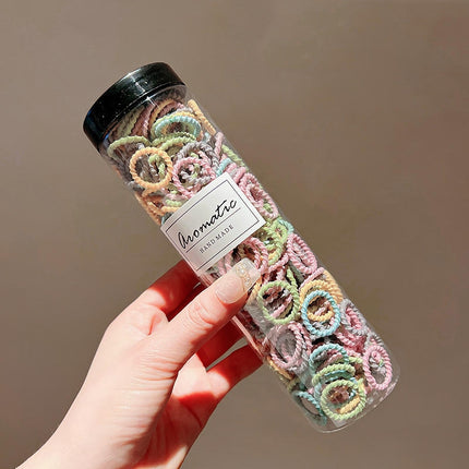300pcs /Can Baby Elastic Hair Accessories And Hair Ties Children Non-Injury Hair Band