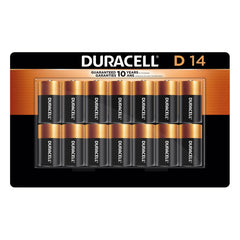 Duracell D Alkaline Batteries, 14-count
