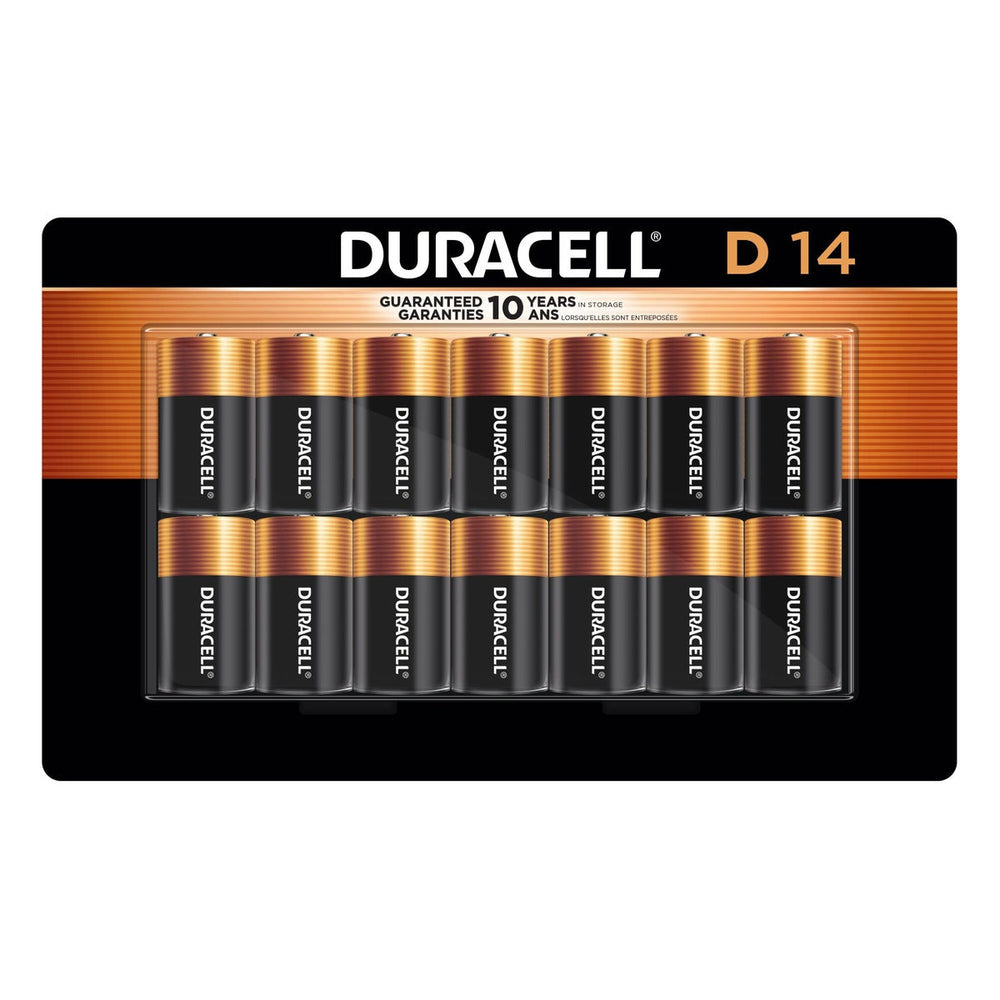 Duracell Coppertop Alkaline D Batteries, 14 ct