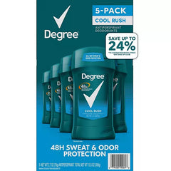 Degree Men Dry Protection Antiperspirant, Cool Rush (2.7 oz., 5pk.)