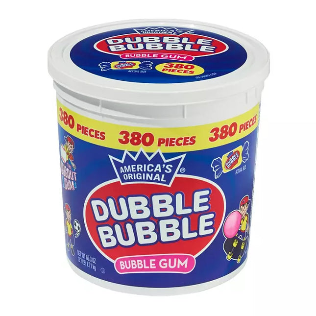 Dubble Bubble Bubble Gum (4.41lbs.) 380 Count