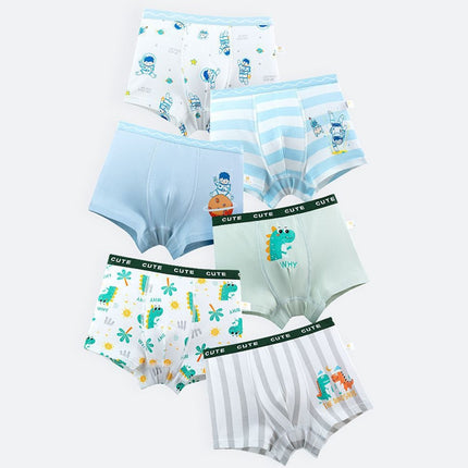 pcs/set Children High Elastic Cartoon Printed Cotton Boxer Briefs, Size: XXL(T- 5515 Boys)