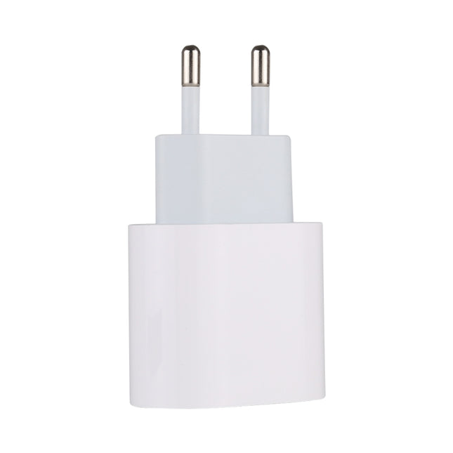 20W Type-C / USB-C PD Fast Charging Power Adapter, EU Plug(White)