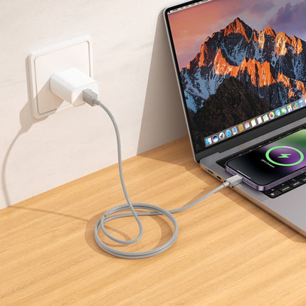 hoco X107 USB to 8 Pin Favor 2.4A Charging Data Cable, Length:1m(Grey)