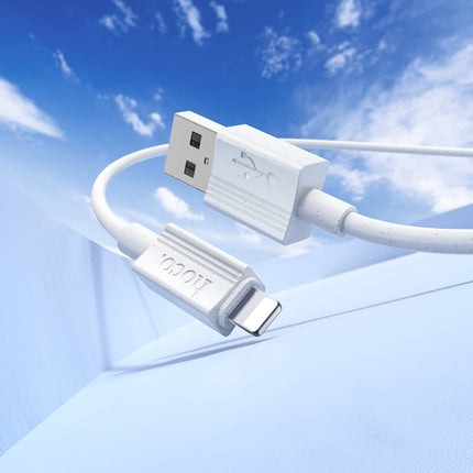 hoco X107 USB to 8 Pin Favor 2.4A Charging Data Cable, Length:1m(Grey)