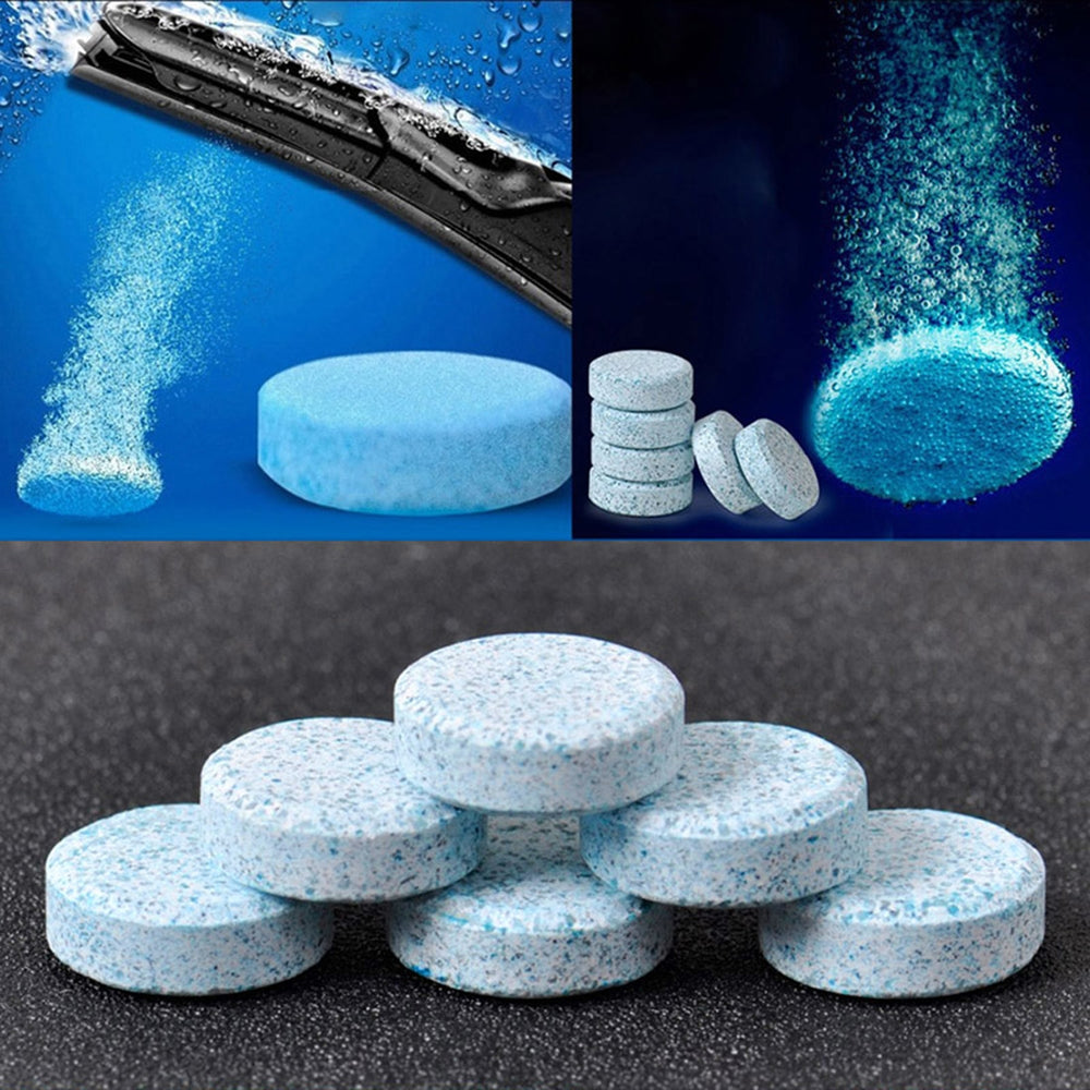5 PCS Car Solid Wiper Fine Auto Window Cleaning Windshield Glass Cleaner Washer Tablets(1 PCS=4L Water)