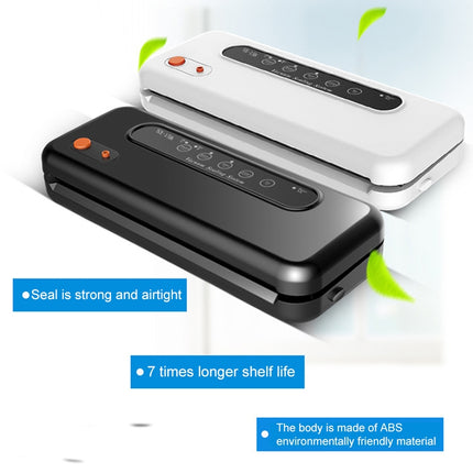 Household Commercial Food Vacuum Plastic Packaging Machine Sealer Closer Machine, US Plug (Black)