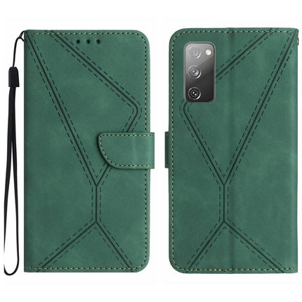 For Samsung Galaxy Stitching Embossed Leather Phone Case