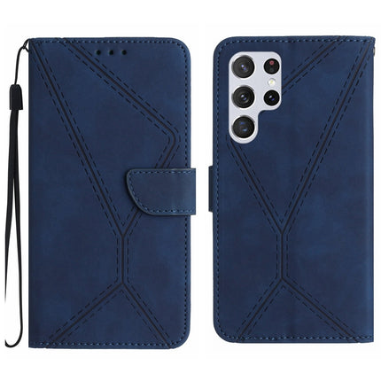 For Samsung Galaxy Stitching Embossed Leather Phone Case