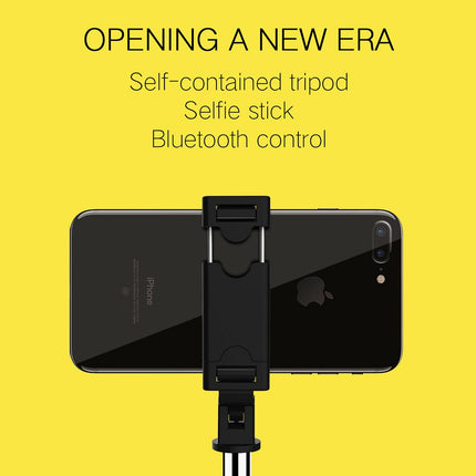 K07 Bluetooth 4.0 Mobile Phone Adjustable Bluetooth Selfie Stick Self-timer Pole Tripod (Black)