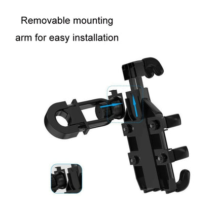JNHW Motorcycle Bicycle Eight Claw Mobile Phone Navigation Shockproof Bracket, Style: For Handlebar