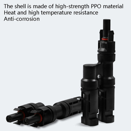 10 Sets MC4 4 in 1 MC4 Photovoltaic Connector Solar Branch Connector Solar Panel Male And Female Plug Accessories