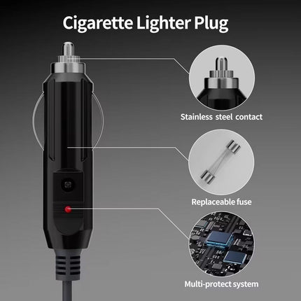 Onten SL202 Starlink Mini to Car Cigarette Lighter Power Cord Waterproof Cable, Length:5m(Dark Grey)