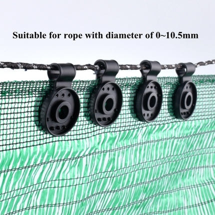 50pcs /Pack Sunshade Net Clip Garden Greenhouse Netting Shade Cloth Fastener(Black)