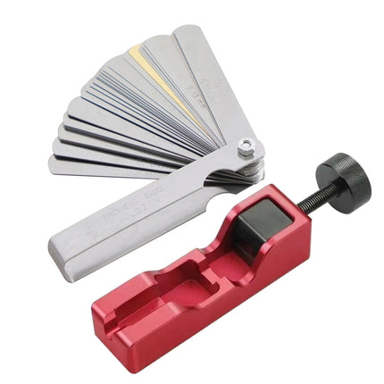 Car Universal Spark Plug Gap Tool with Feeler Gauge for Most 10mm 12mm 14mm 16mm Spark Plugs(Red)